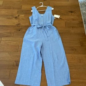 Linen Blend Wide Leg Carve Jumpsuit, NWT. Perfect for spring!